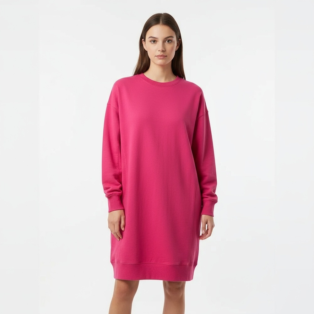 ASOS Tunic Womens Size 6 Pink‎ Oversize Long Sleeve Casual Comfort Dress